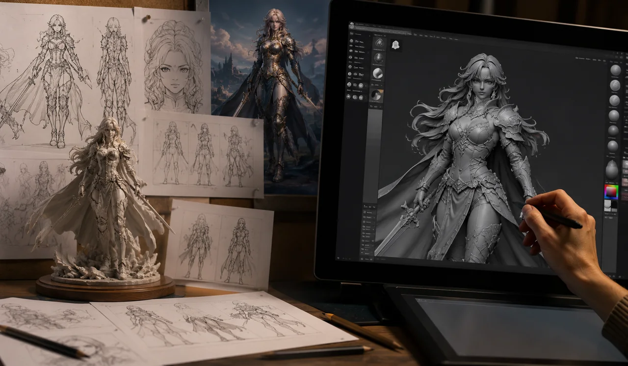 从草图到 ZBrush 雕刻：我们到底需要你提供什么